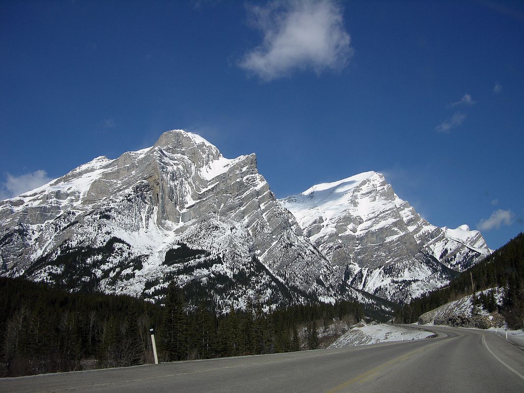 13 Mount Kidd From Highway 40 Kananaskis Trail In Winter